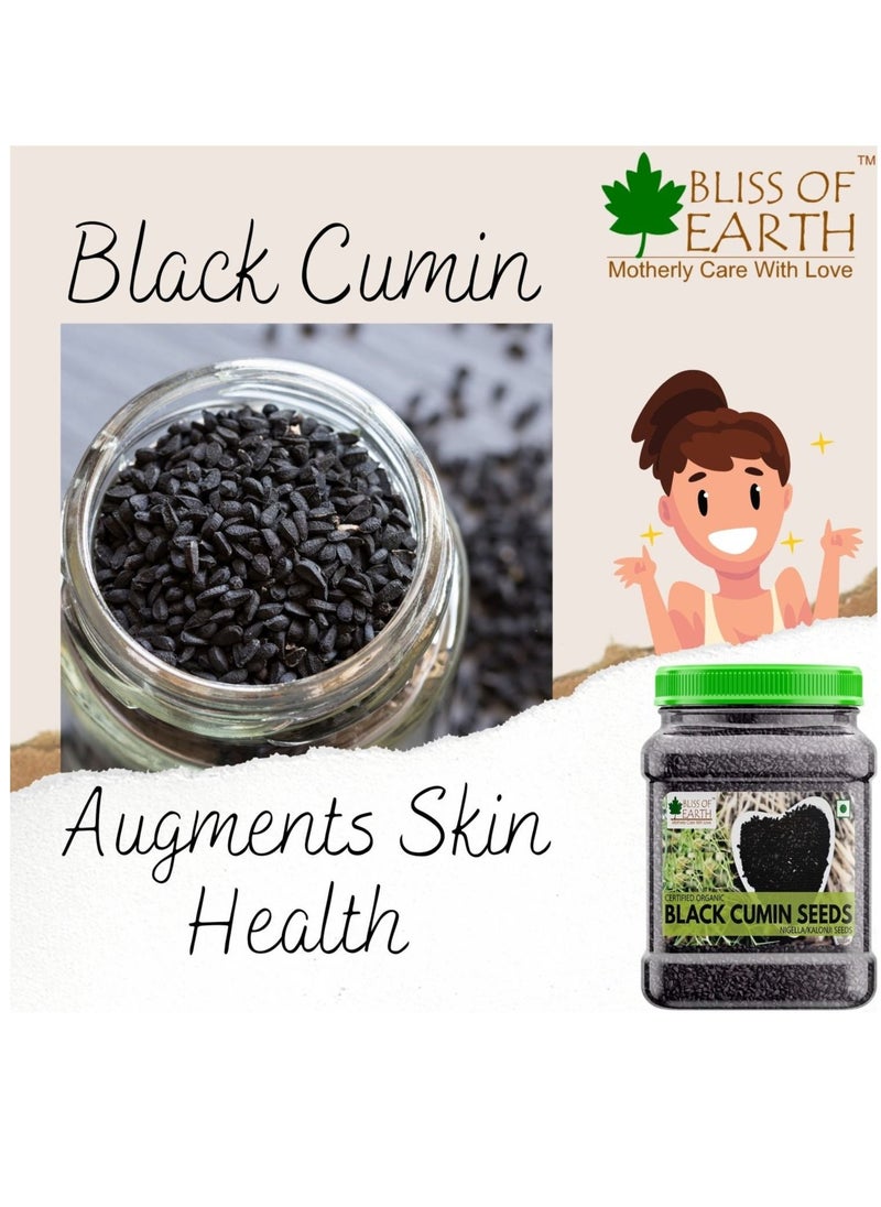 BLISS OF EARTH Certified Organic Nigella Kalonji Black Cumin Seeds 500GM  - Image 5