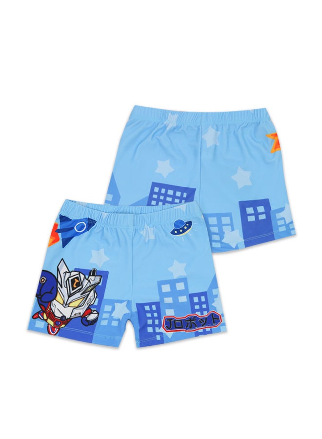 LORIA Children's Swimsuit Baby Cartoon Swimsuit Boy Swimsuit Medium And Large Children Hot Spring Swimming Trunks Swimming Cap Baby - Image 1