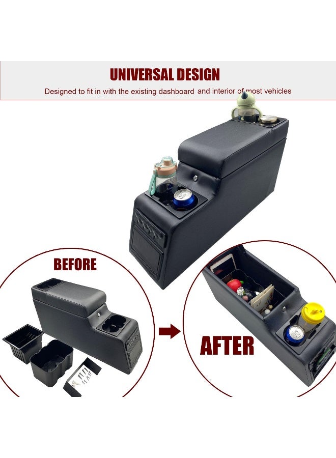 OBUYTO 31515 Deluxe Locking Center Console Compatible for Jeep CJ5 19761983 CJ7 19761986 Wrangler YJ 19871995 Black - Image 4