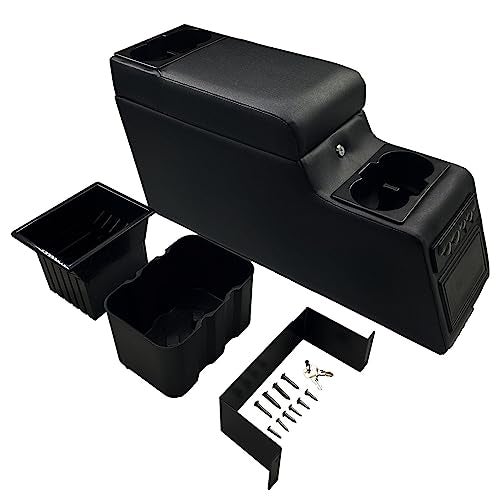 OBUYTO 31515 Deluxe Locking Center Console Compatible for Jeep CJ5 19761983 CJ7 19761986 Wrangler YJ 19871995 Black - Image 1