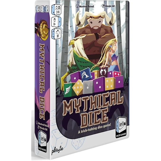 iello : Mino Dice - Family Bidding Board Game, Trick-Taking Dice & Card Game, Become Champion of The Labyrinth, Fantasy, Ages 8+, 3-6 Players, 30 Min - Image 1