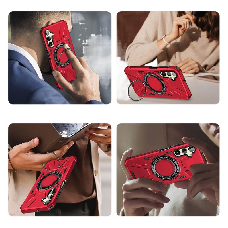 MagSafe Case | Drop Protection | Shockproof Cover for Samsung Galaxy A05 | Red TPU - Image 4