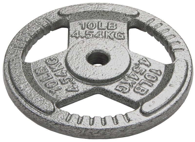 Fitvids Olympic Cast Iron Weight Plate for Strength Training & Weightlifting, Multiple Weights Available, 10LB (Single) - Image 2