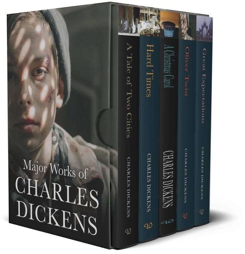 Charles Dickens 5 Books Collection Box Set - Oliver Twist, A Christmas Carol, Hard Times, A Tale of Two Cities, Great Expectations (Major Works of Charles Dickens) by Charles Dickens January 1, 2021 - Image 1