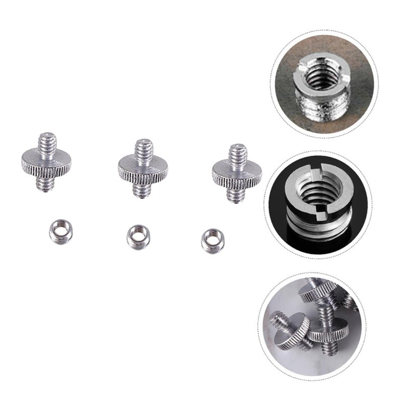 9Pcs Camera Tripod Accessories Kit with Quick Release Bracket and Threaded Screw Mount Adapters - Image 4