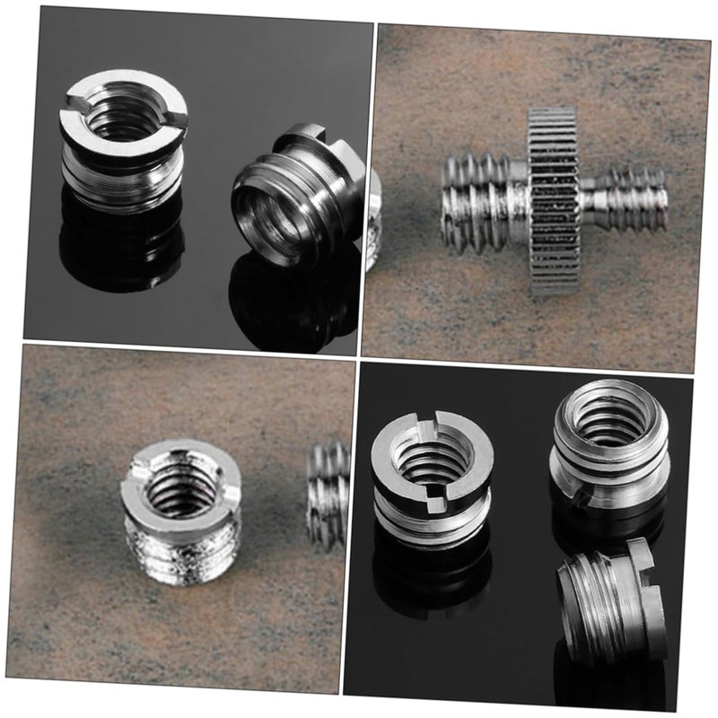 9Pcs Camera Tripod Accessories Kit with Quick Release Bracket and Threaded Screw Mount Adapters - Image 5