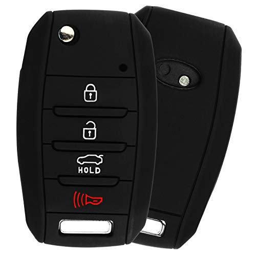 KeylessOption KeyGuardz Keyless Entry Remote Car Key Fob Outer Shell Cover Soft Rubber Protective Case For Kia Hyundai OSLOKA-875T, TQ8-RKE-4F19 - Image 2