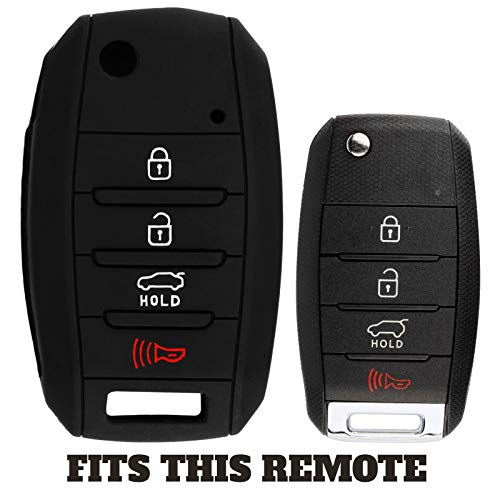 KeylessOption KeyGuardz Keyless Entry Remote Car Key Fob Outer Shell Cover Soft Rubber Protective Case For Kia Hyundai OSLOKA-875T, TQ8-RKE-4F19 - Image 3