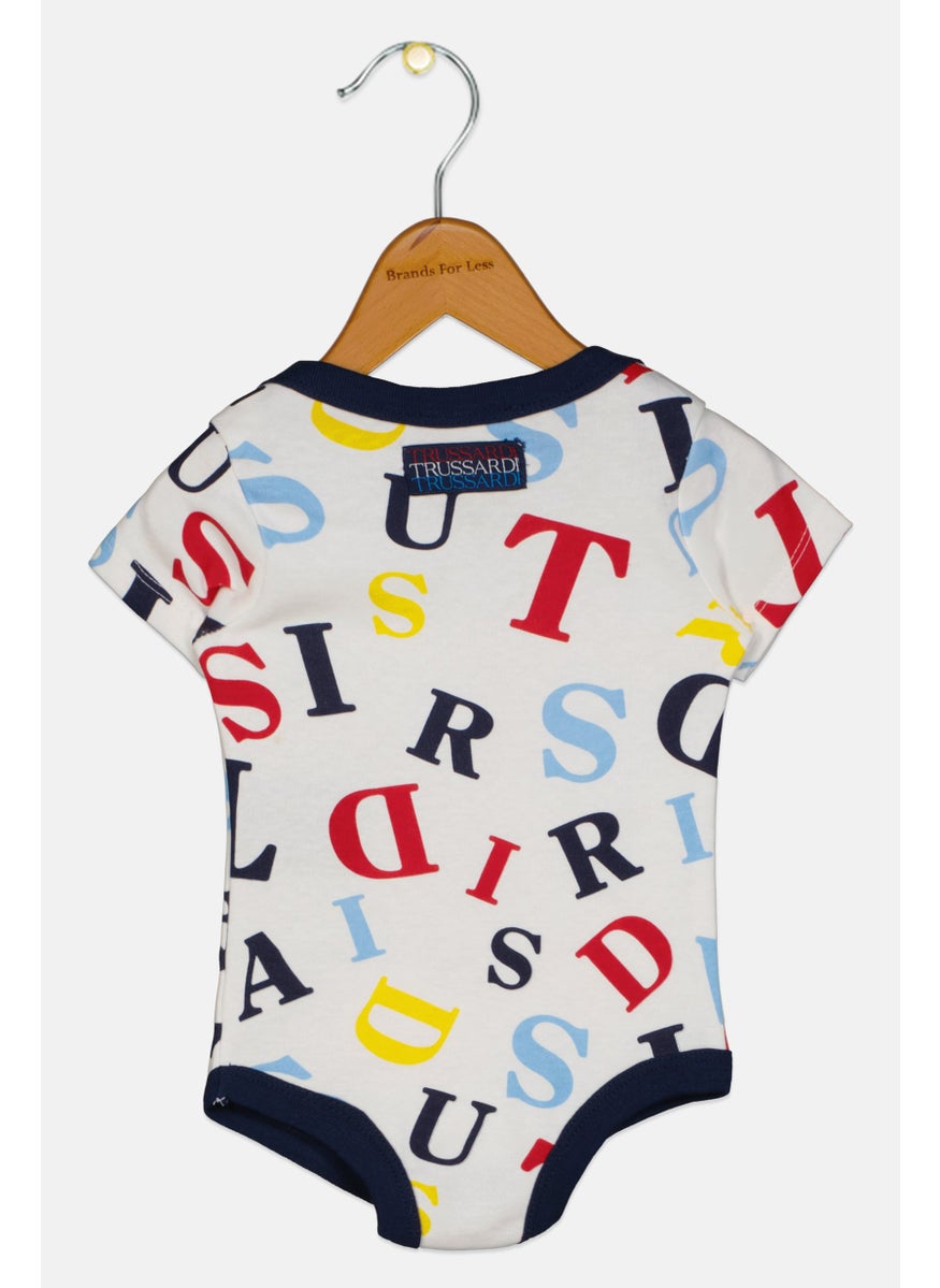 TRUSSARDI Toddlers Boy Allover Printed Bodysuit, Multicolor  - Image 2