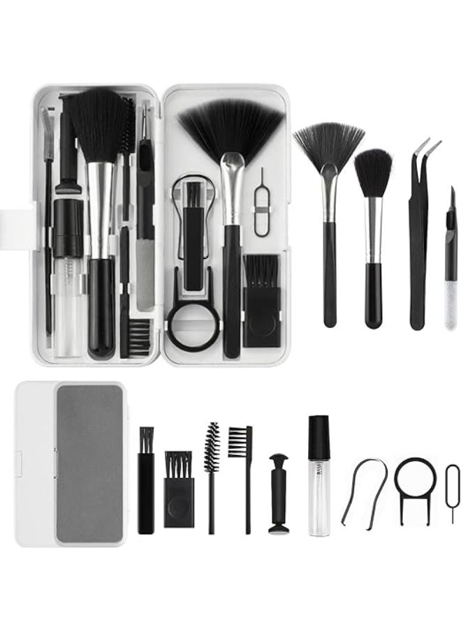 Generic Simpeak 18-in-1 Electronic Cleaning Kit, Keyboard, Laptop, Phone, PC Monitor, Camera Cleaner, Black, Plastic, Carbon, Part Number: 92HCK1-B  - Image 1
