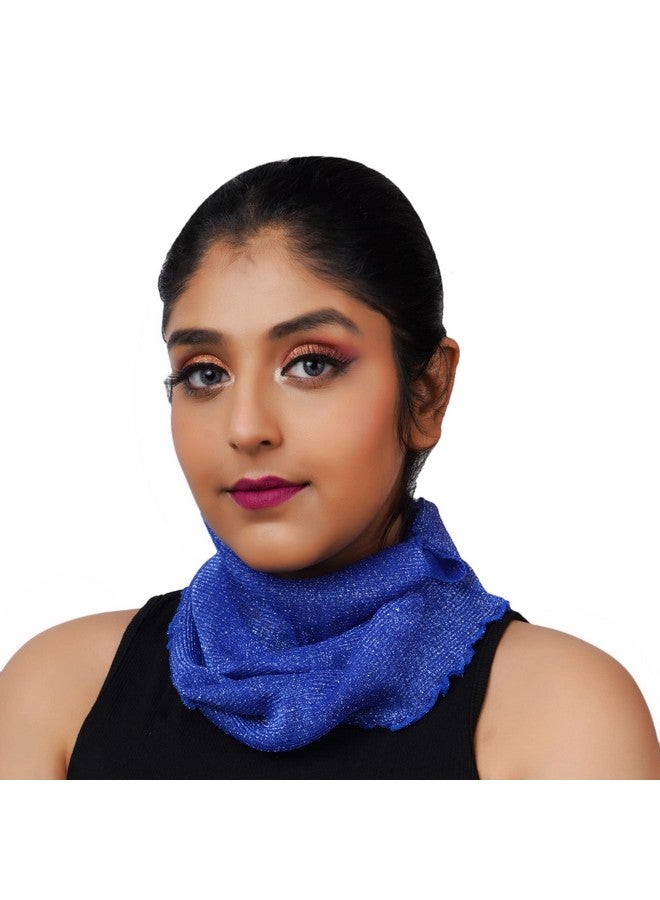 KETKAR Women Scarf Anti Pollution Full face Scarf Mask Made with Cold Net Rayon Fabric,UV Sun Rays Protection mask for Women, Dust Mask Comfortable summer friendly Scarf_Free Size(Pack Of 01,Blue) - Image 2