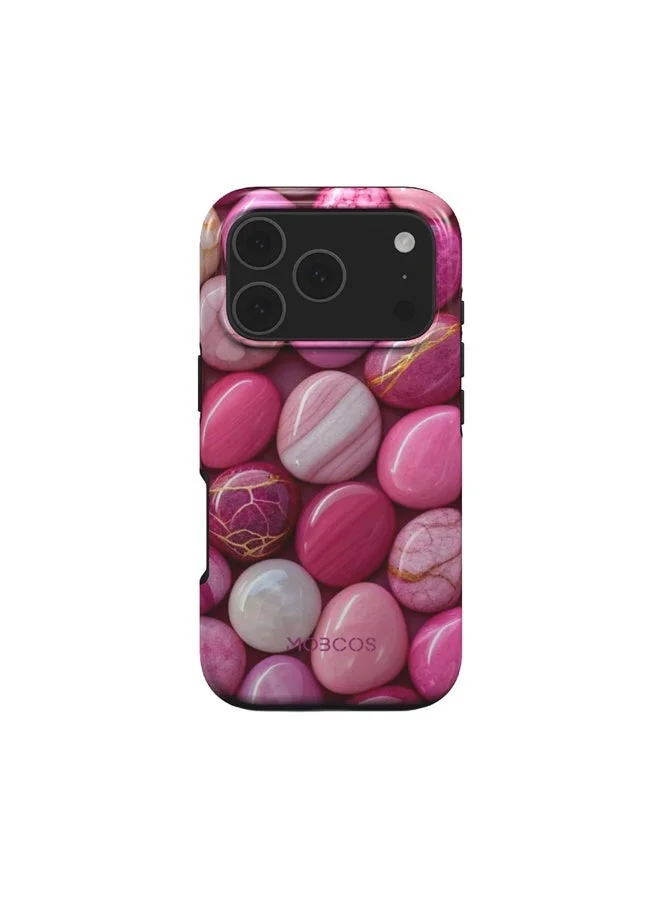موبكوس جراب Mobcos المميز لهاتف iPhone 17 Pro Max بلون Blushia، متوافق مع غطاء صلب مزدوج الطبقات مع حماية من السيليكون - غطاء مقاوم للخدوش والصدمات