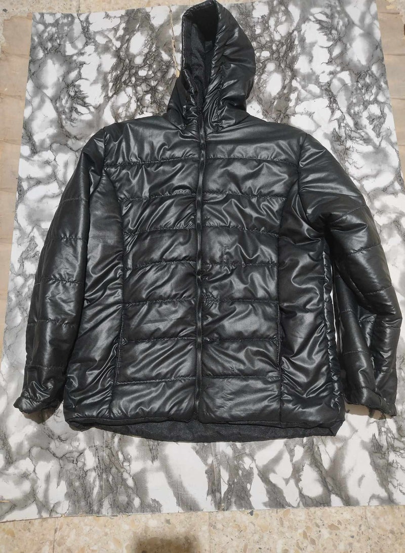 Bomber Jacket WaterProof Padded MicroFiber inside - Black - Image 2