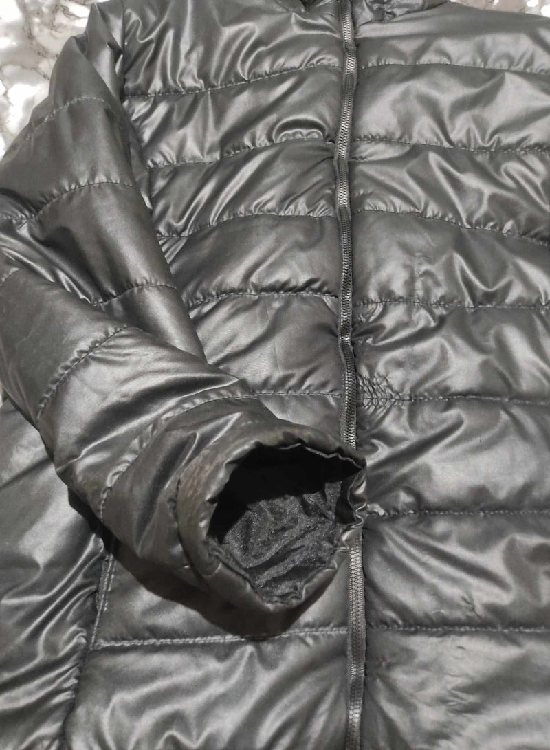 Bomber Jacket WaterProof Padded MicroFiber inside - Black - Image 3