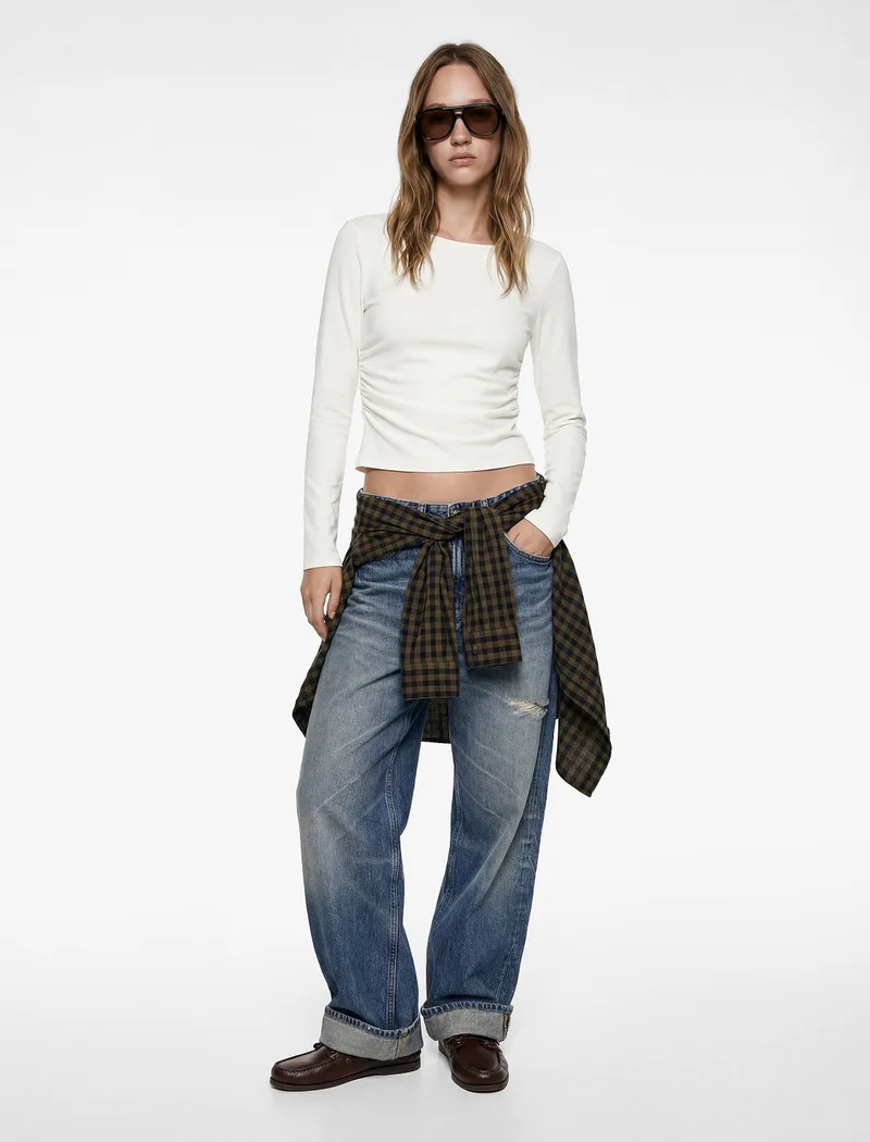 كوتون Crew Neck T-Shirt