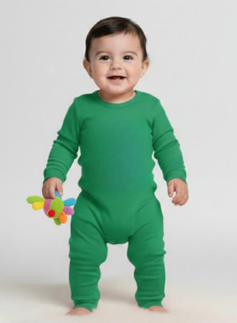 babyqlo Premium Plain Unisex Baby Romper - Image 1