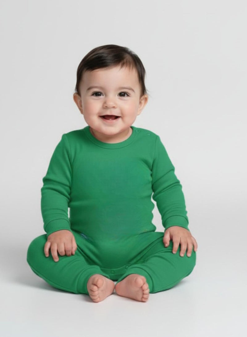 babyqlo Premium Plain Unisex Baby Romper - Image 3