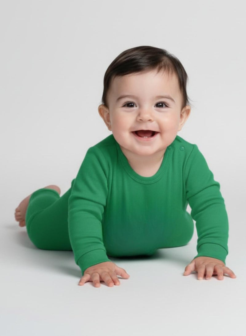 babyqlo Premium Plain Unisex Baby Romper - Image 4