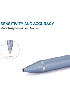 MIGOFAST Active Stylus Pen Sky Blue fine Tip for iPad Apple iPhone Samsung Tablets on iOS and Android Capacitive Touchscreen Take-Note HandWritten Draw no lags Skipping Rechargeable  - Image 2