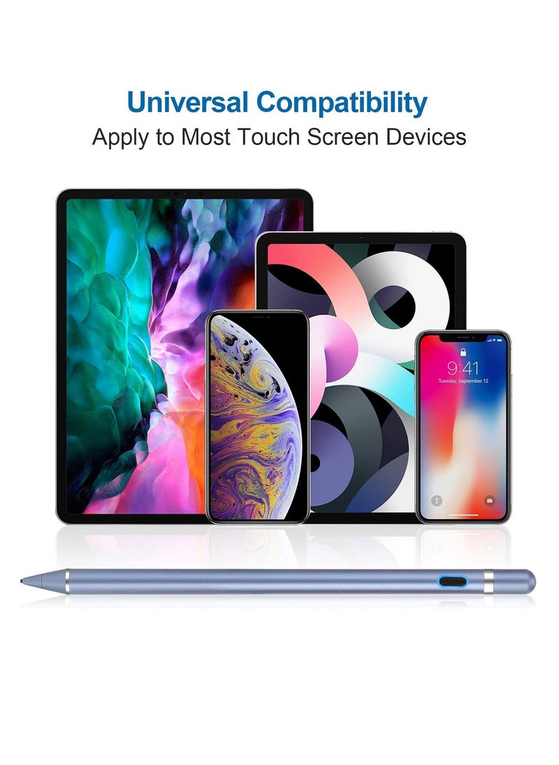 MIGOFAST - Active Stylus Pen Sky Blue fine Tip for iPad Apple iPhone Samsung Tablets on iOS and Android Capacitive Touchscreen Take-Note HandWritten Draw no lags Skipping Rechargeable - Image 1