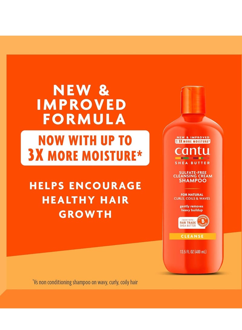 Cantu Sulfate-Free Cleansing Cream Shampoo 13.5 Fl Oz - Image 2