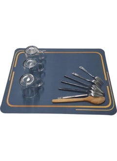 5DM Dish Drying Mat Countertop Dish Mat Super Absorbent Dish Rack (49*40)cm  - Image 2