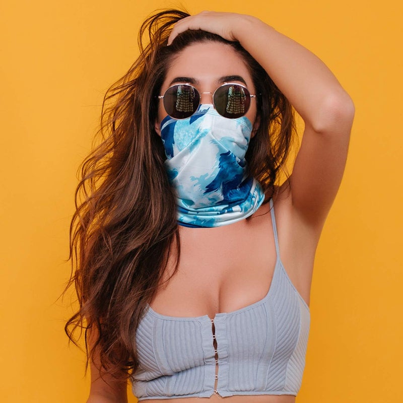Doerix Neck Gaiter Face Mask Reusable, Cloth Face Masks Bandana Balaclava Cover Scarf Shield - Image 3