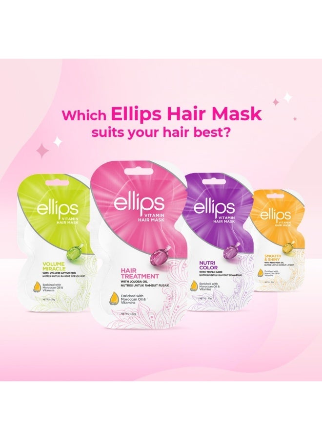 Ellips Hair Mask Volume Miracle 20g (Pack of 4) - Image 3