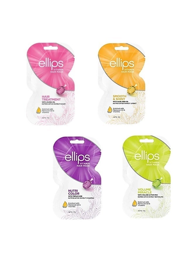 Ellips Hair Mask Volume Miracle 20g (Pack of 4) - Image 5