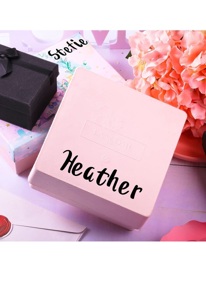 Y&D Graduation Cap Stickers Self-Adhesive Vinyl Sticker Alphabet Letter for Supplies Decals Sign Door Business Address Number (Black 8 Sheets)  - Image 5
