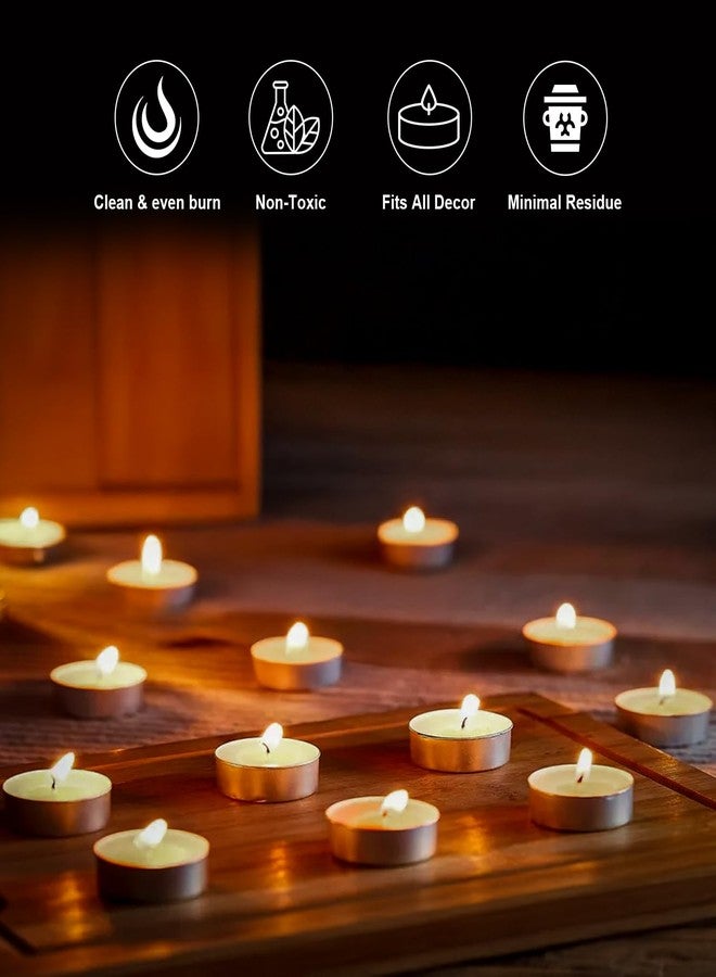 Pan Aromas White Tealight Candles Unscented - Pack of 30 | Smokeless Tealights for Home Décor, Puja & Daily Use - Image 5