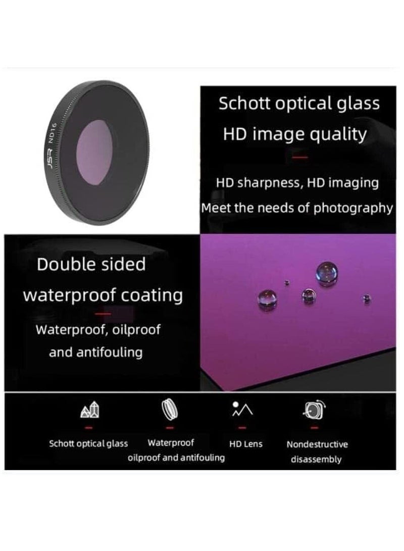KASTWAVE Filter for DJI OSMO Action 3 UV CPL ND ND/PL Filter Accessories for OSMO Action 3 Camera (CPL+ND8+ND16)  - Image 5