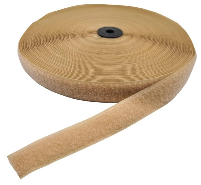 Zenith ZENITH 1 inch wide Beige (Skin Color), 24 Meter Non Adhesive Hook and Loop Tape + 2 tape No Glue Back, Fabric Fastener InterlockingTape for Sewing Crafts, DIY, Clothes, straps, Shoes Mosquito nets etc (Beige (Skin Color), 24 Meter + 2 tape)  - Image 3