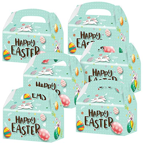 ArtCreativity Easter Treat Boxes Pack of 12 Easter Bunny Boxes for Candy Cookies and Party Favors Cute Cardboard Boxes with Handles for Wedding Candy Birthday Favors Holiday Goodies - Image 1