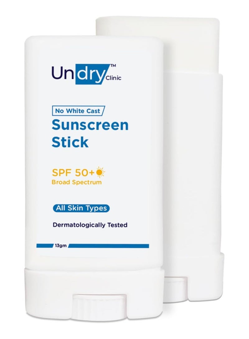 Undry Sunscreen Stick with Vitamin C SPF 50 for Face for Women & Men 13G - Image 1