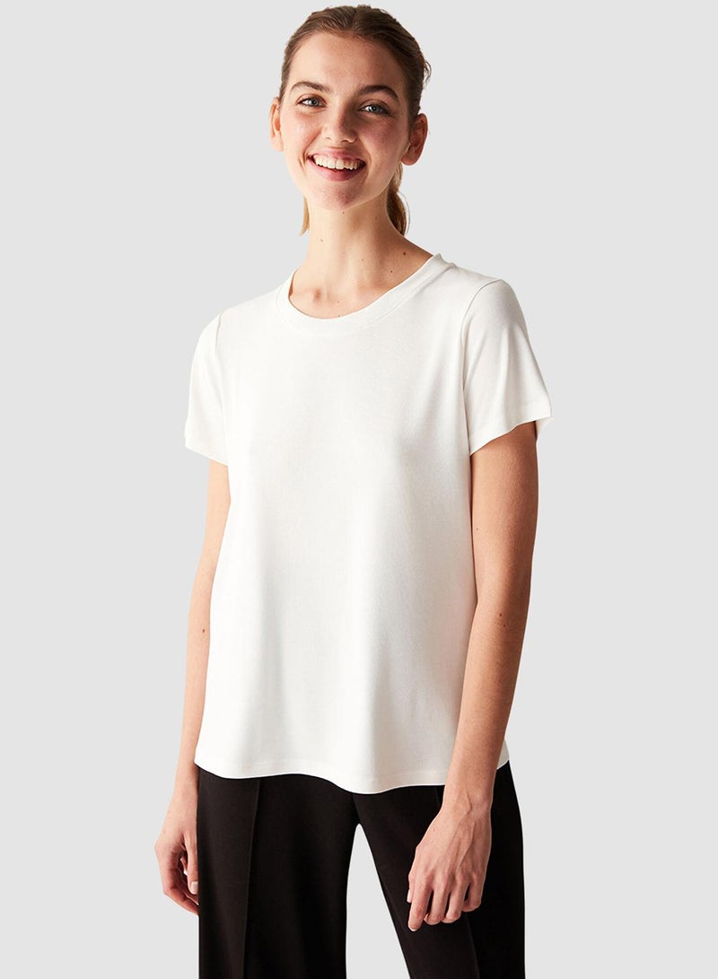 Penti Basic White Regular Fit T-Shirt - Image 1