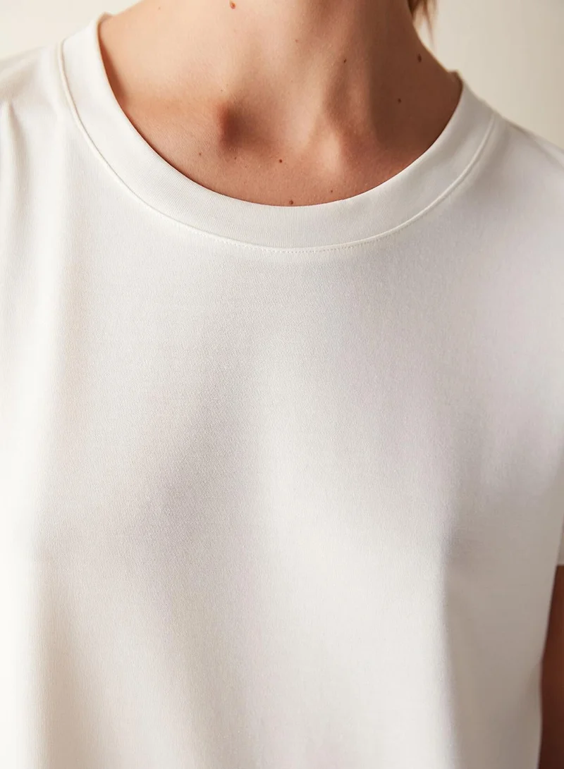 Penti Basic White Regular Fit T-Shirt