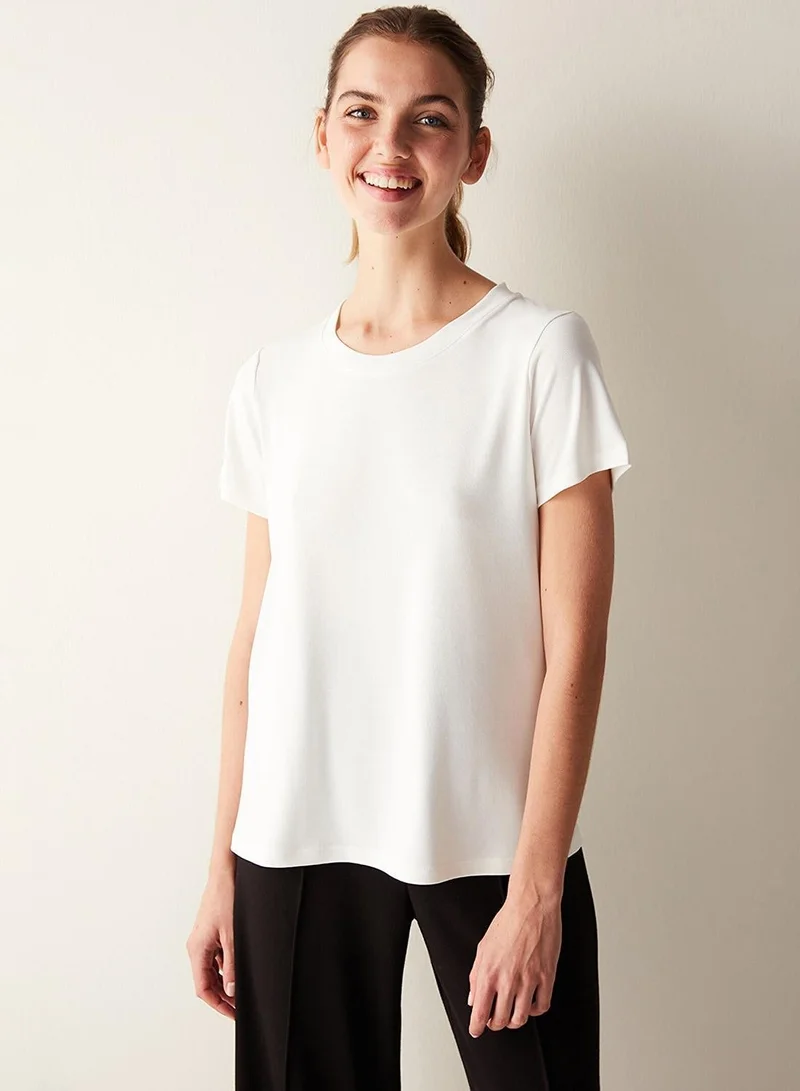 Penti Basic White Regular Fit T-Shirt