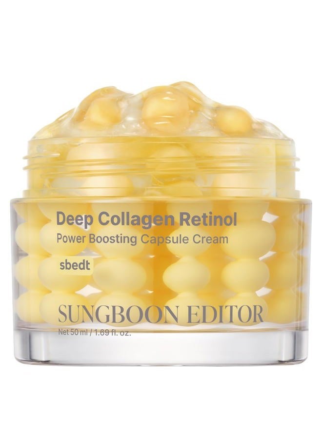 SUNGBOON EDITOR Deep Collagen Retinol Power Boosting Capsule Cream , Retinol Cream for Face, 1.69 fl.oz - Image 2