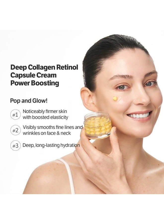 SUNGBOON EDITOR Deep Collagen Retinol Power Boosting Capsule Cream , Retinol Cream for Face, 1.69 fl.oz - Image 4