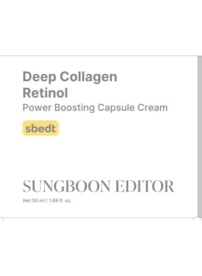 SUNGBOON EDITOR Deep Collagen Retinol Power Boosting Capsule Cream , Retinol Cream for Face, 1.69 fl.oz - Image 1