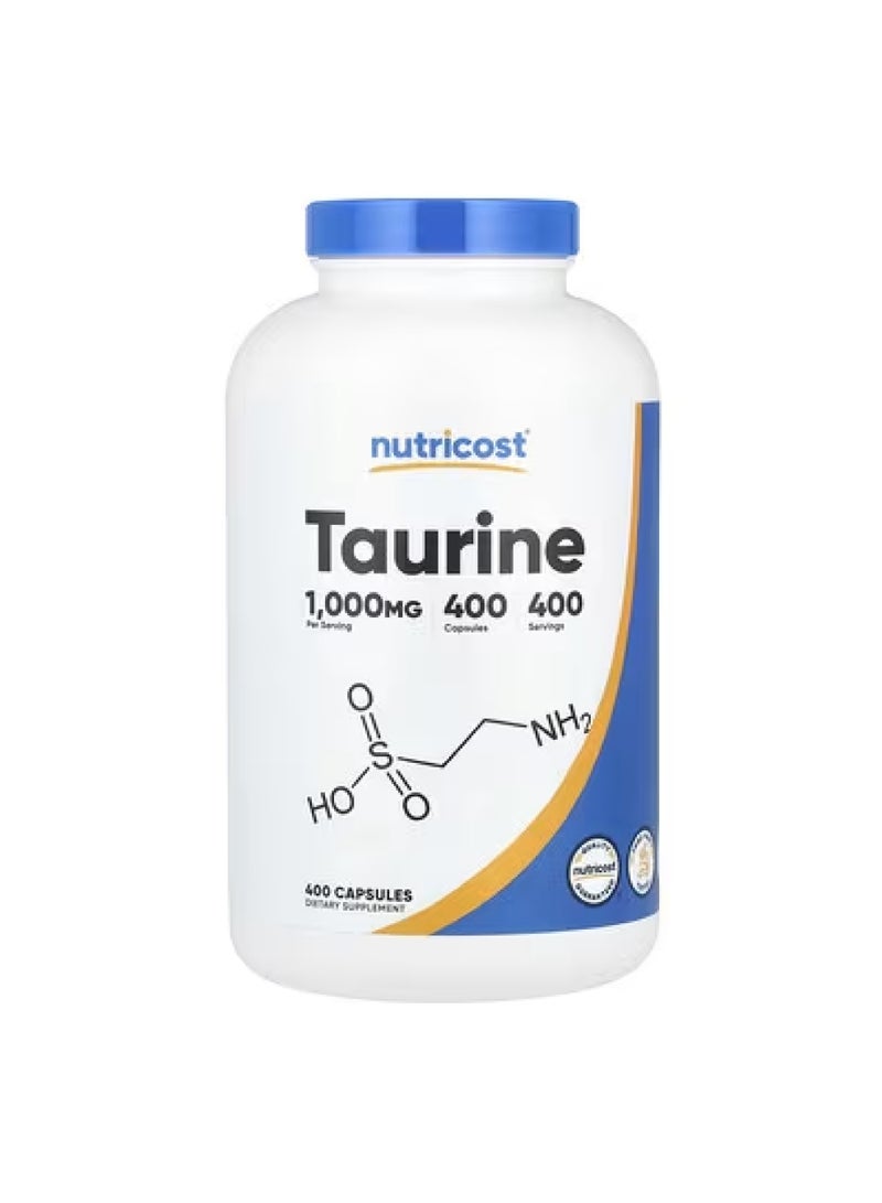 Taurine, 1,000 mg , 400 Capsules