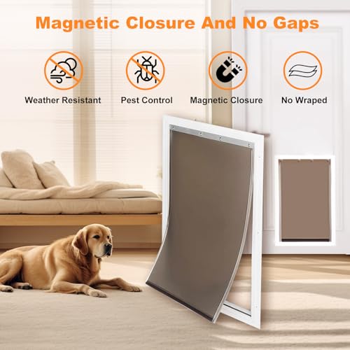 Gvwoye PAC11-11038 Dog Door Replacement Flap - Pet Doggie Replacement Flap Door with Screws Fits PetSafe, Medium Size 12 7/8" x 8 1/8" - Image 4