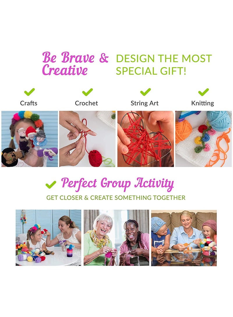 SOLARAE 12 قطعة من خيوط الأكريليك الناعمة للحياكة والكروشيه DIY - Image 2