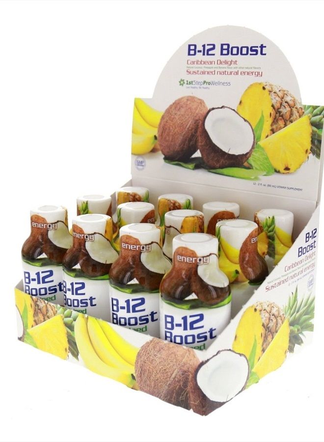 1st Step High Performance Fitness B-12 Boost, 12-2oz Bottles - Image 2