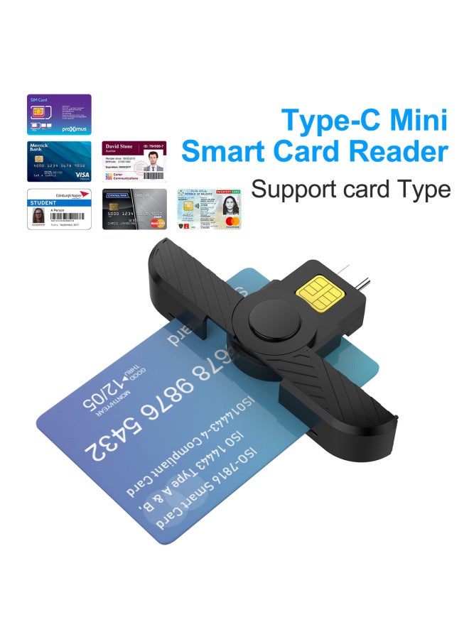 Rocketek Manufacturers New Usb-c Smart Card Reader Tax Sim Card Id Card Bank Card Cac Card Smart Card - Image 3