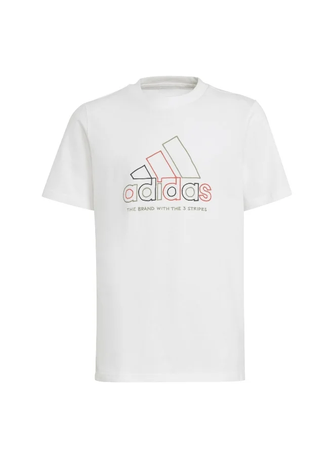 Adidas adidas Xpress Boys White Training T-Shirts 7-8Y