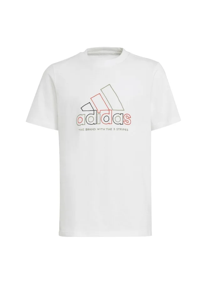 Adidas adidas Xpress Boys White Training T-Shirts 7-8Y