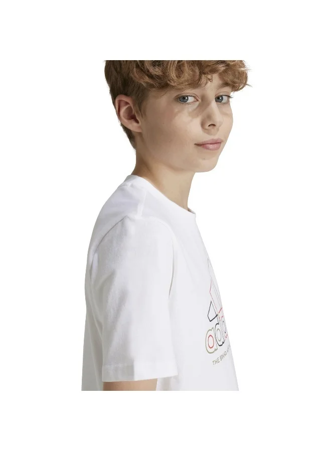 اديداس اوريجينالز adidas Xpress Boys White Training T-Shirts 7-8Y