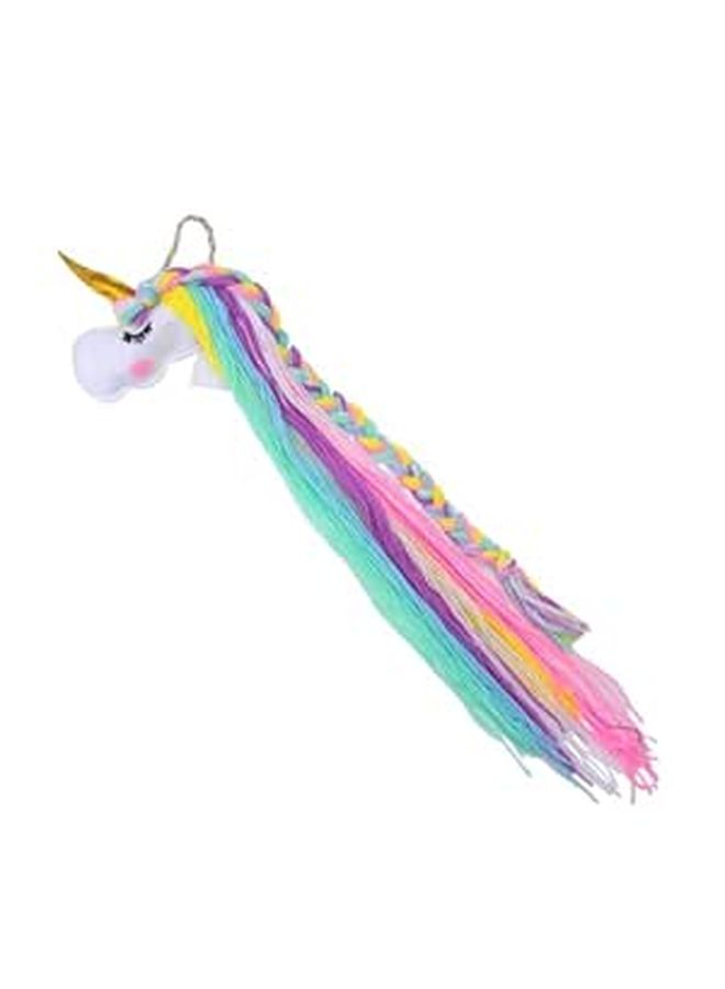 Unicorn Hair Clip Organizer Storage Belt Barrette Holder For Girls Pink - Image 1